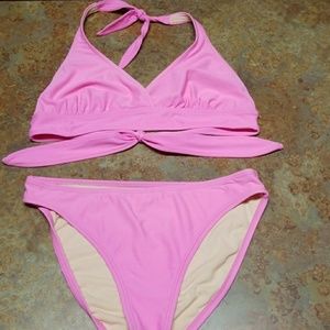 Aqua Couture bubble gun pink bikini size 14